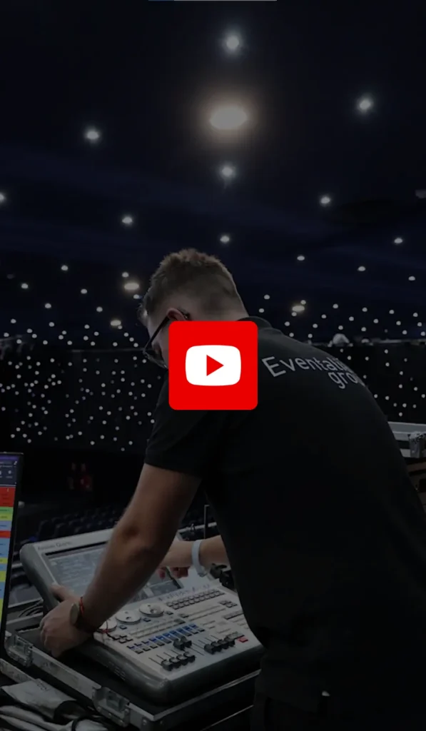 Vídeo, realización, coordinación técnica, streaming en vivo y mobiliario para Futurismo 2023 en Pirámides de Arona – producción Eventalia Group
